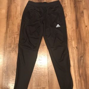 Adidas black soccer joggers